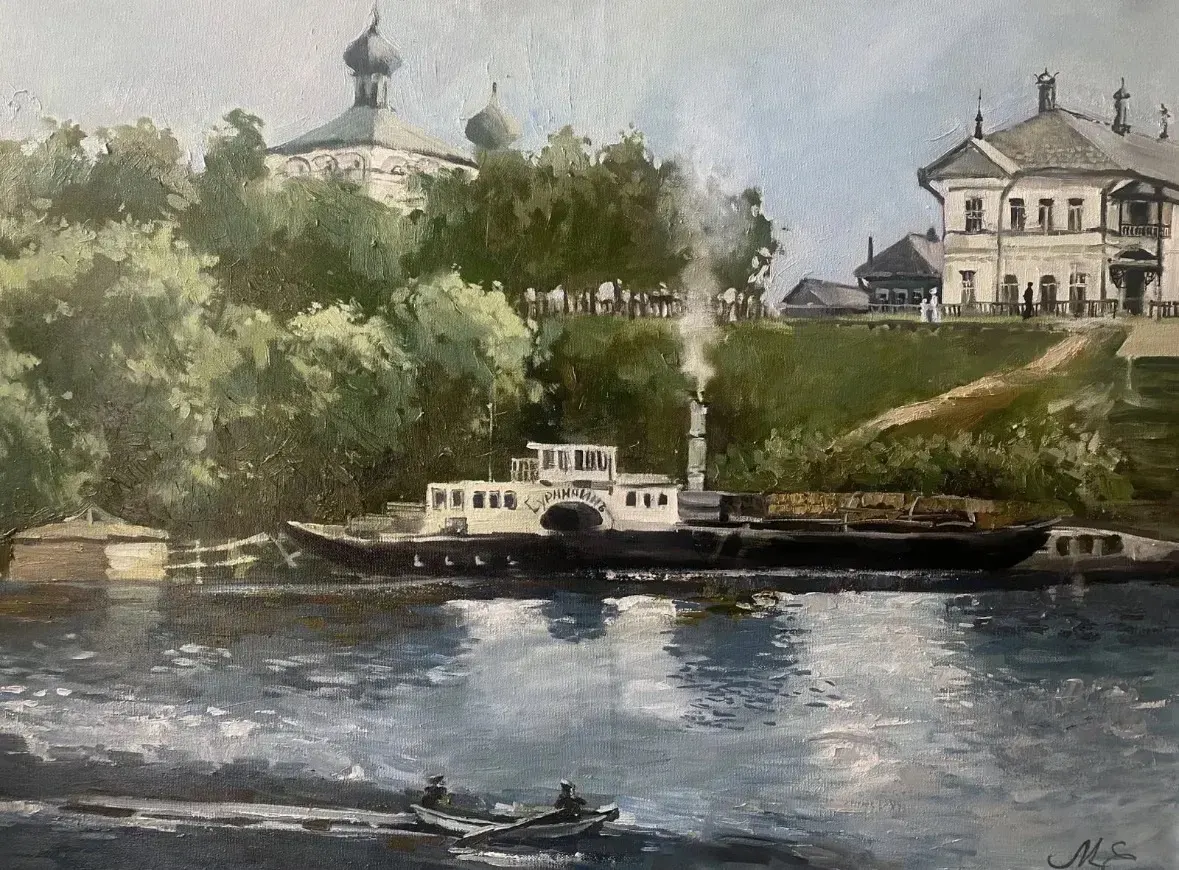 Акварельная композиция в ресторане